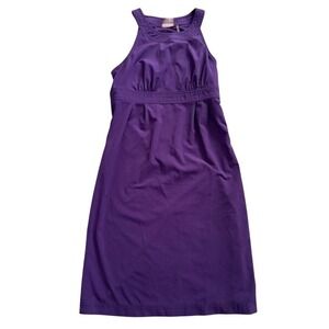 Athleta Voyager Day Dress Purple Side Zip Athleisure‎ Women's Size 0